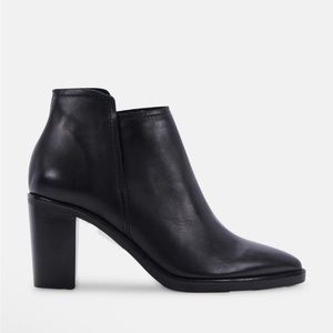 Dolce Vita Spade Booties, Black Leather Size 6